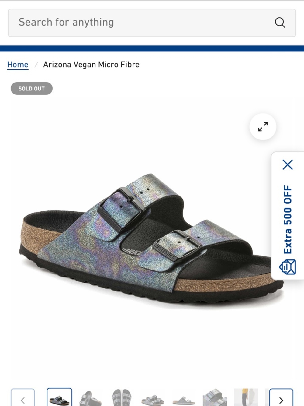 Birkenstock Arizona 40 Two-Strap Slide Sandal New